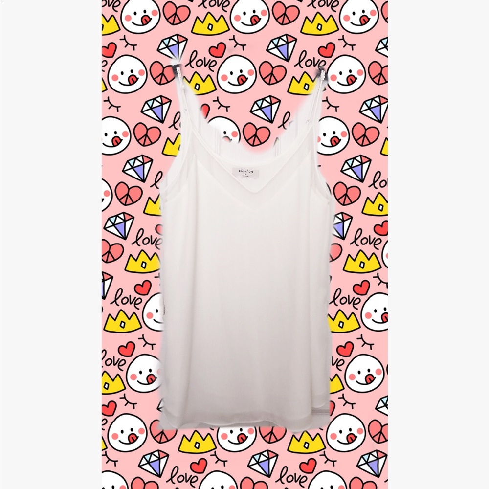 White tank top